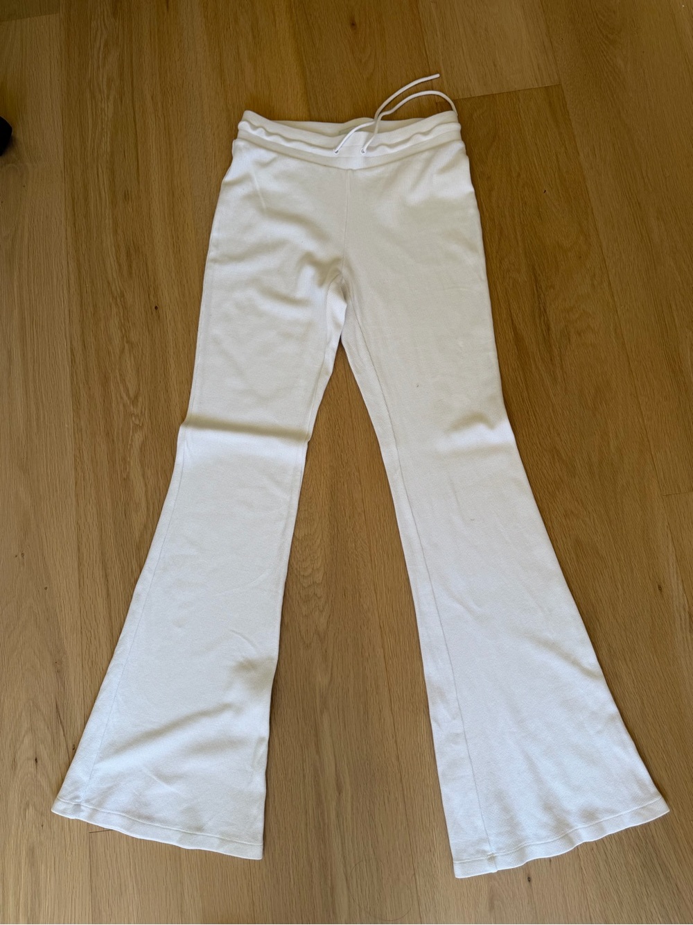 White Flared Lounge Pants